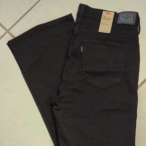 Levi's Womens 725 High Rise Bootcut, 16 Medium 33x32, Soft Black